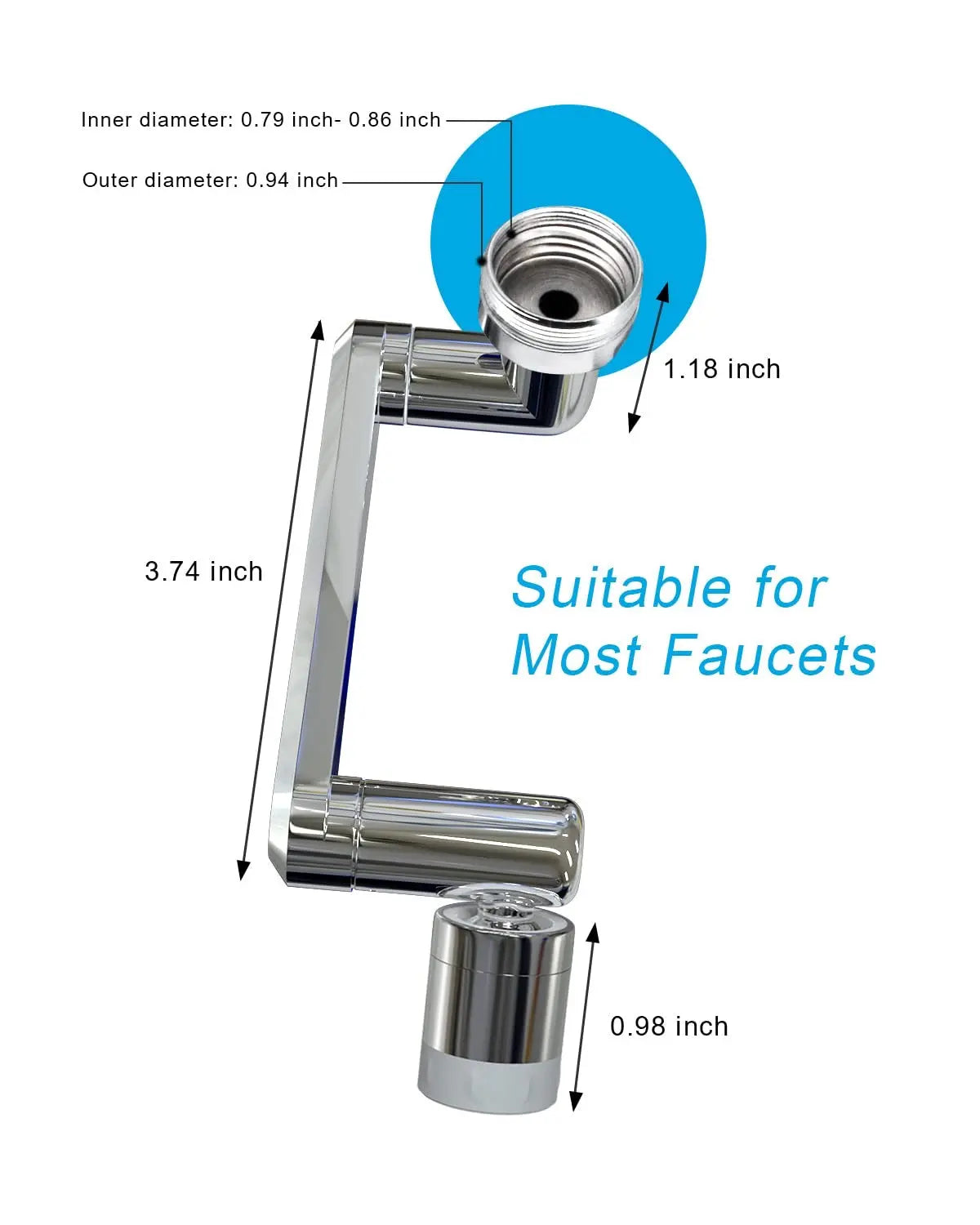 1080° Universal Rotating Faucet Extender - FIX IT STORE