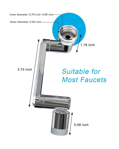 1080° Universal Rotating Faucet Extender - FIX IT STORE