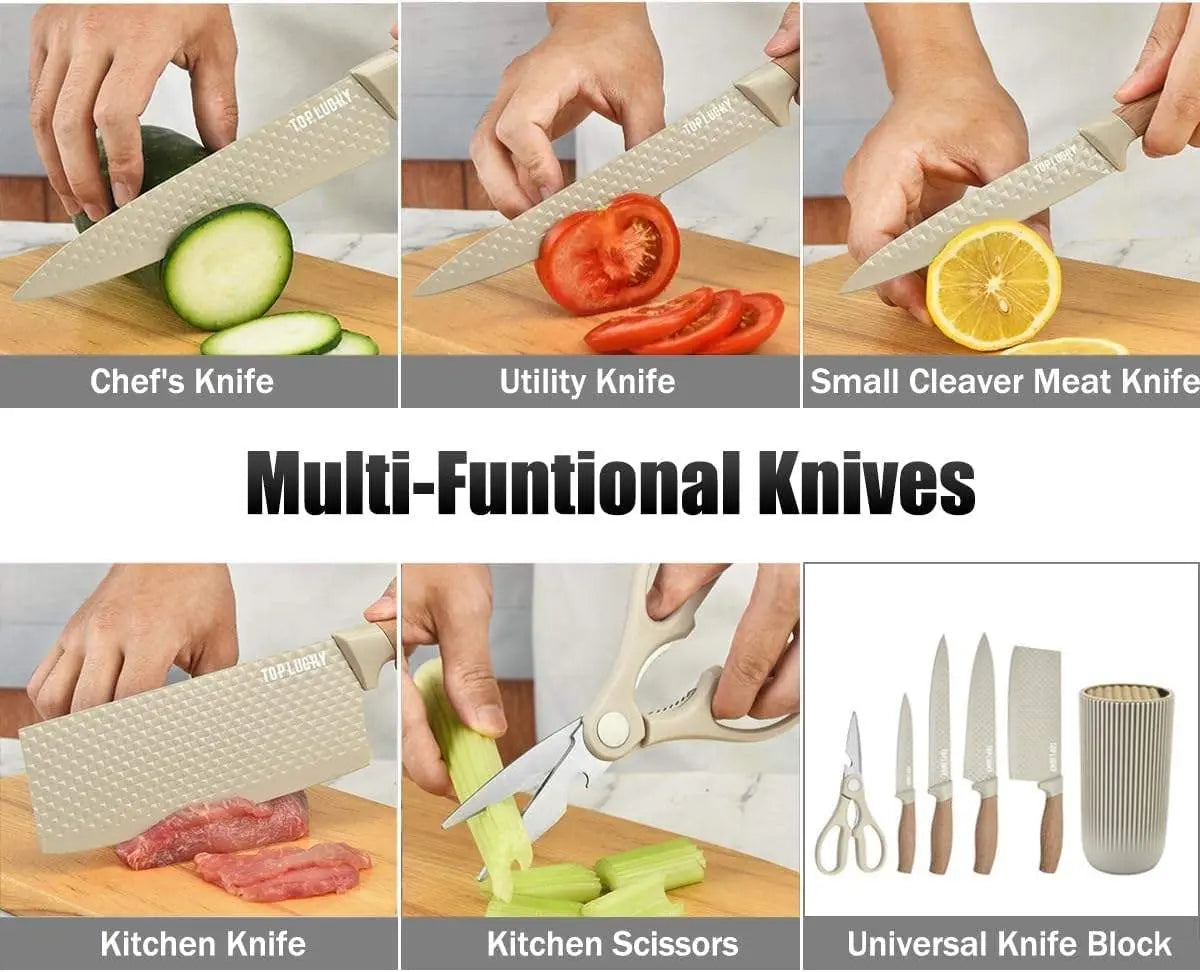 6 PC Premium Kitchen Knife Set - FIX IT STORE