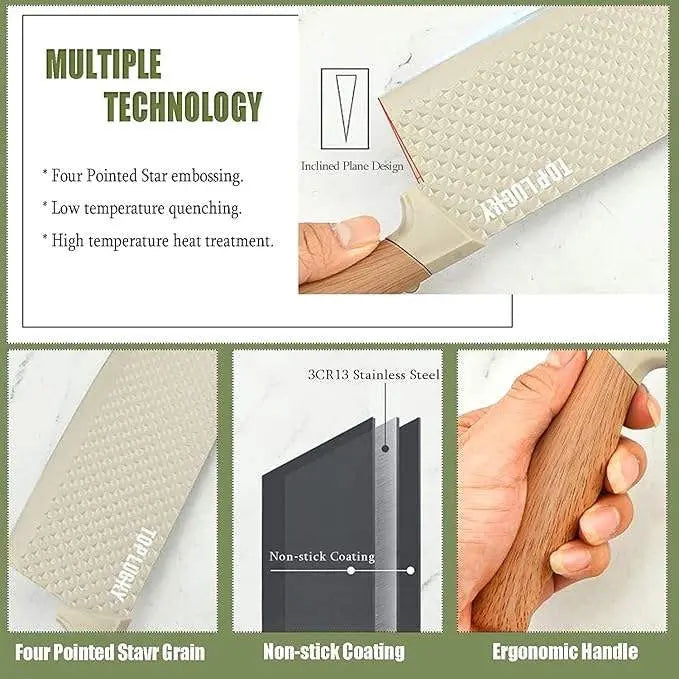 6 PC Premium Kitchen Knife Set - FIX IT STORE