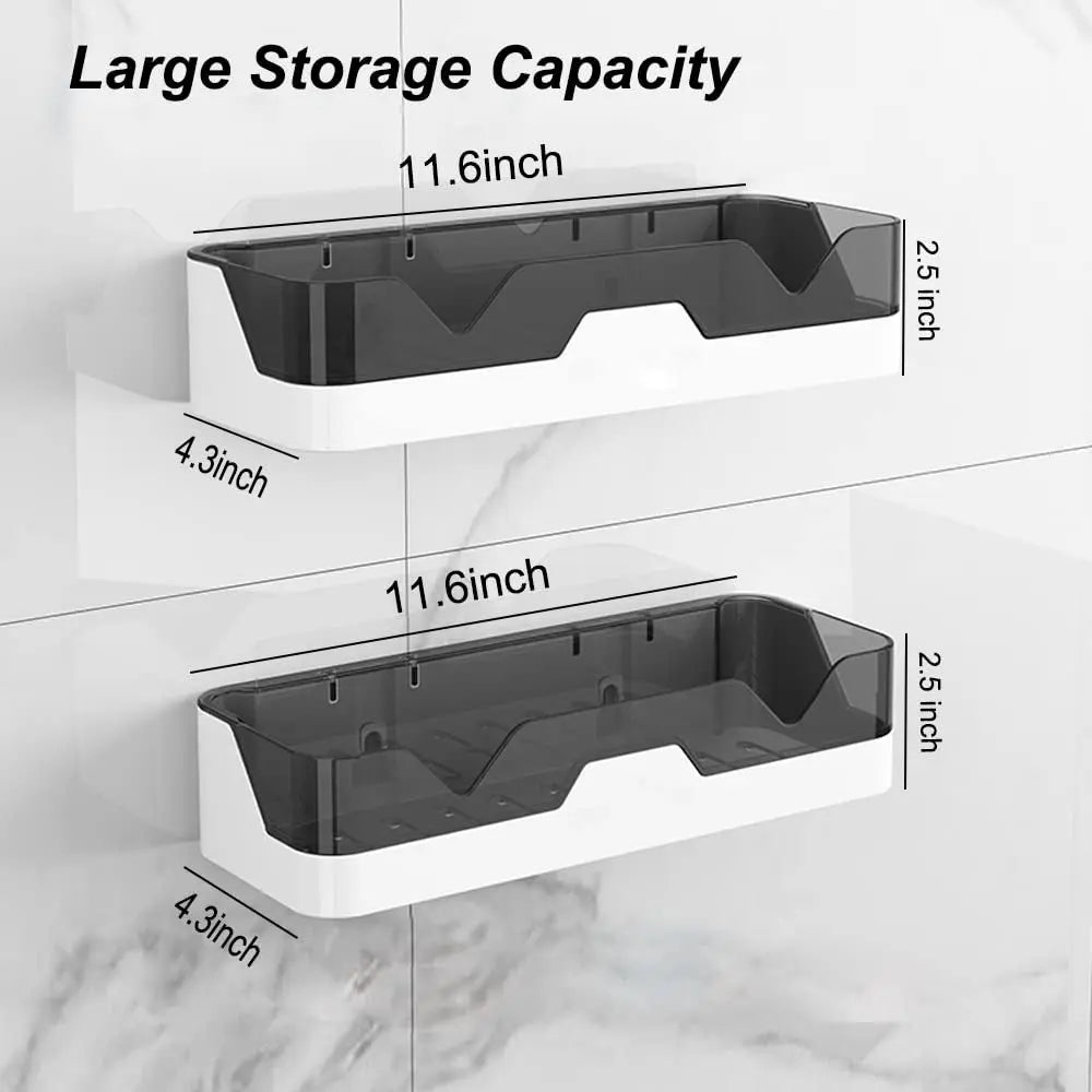 Plastic Shower Caddy Adhesive Shower Shelf - FIX IT STORE