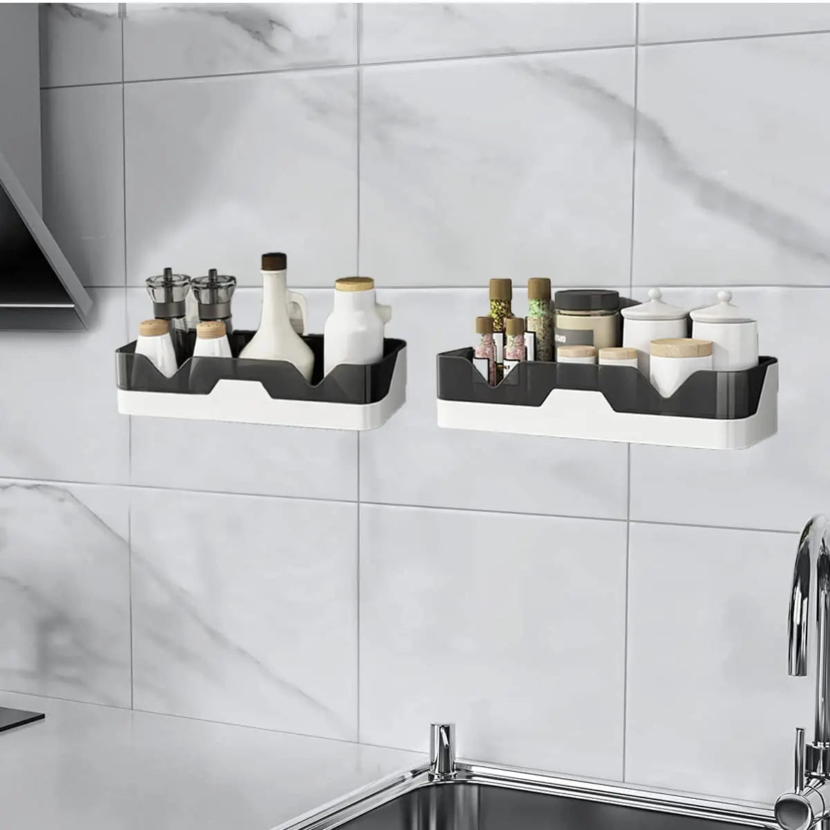 Plastic Shower Caddy Adhesive Shower Shelf - FIX IT STORE
