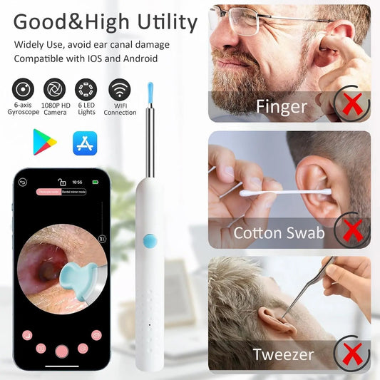 Earwax Removal Tool Kit with HD Camera Wi-Fi Connection - FIX IT STORE