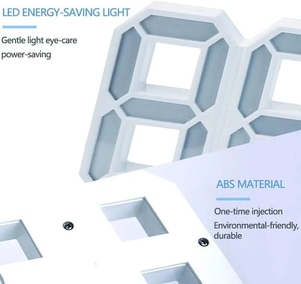 3D LED Digital Wall Clock for Home - FIX IT STORE