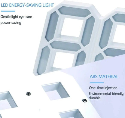 3D LED Digital Wall Clock for Home - FIX IT STORE