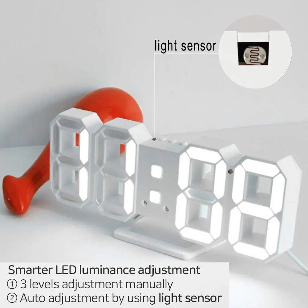 3D LED Digital Wall Clock for Home - FIX IT STORE