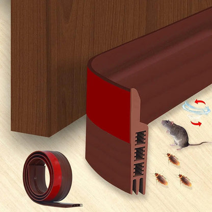 Adhesive Silicone Door Bottom Sealing Strip Rubber Soundproof - FIX IT STORE