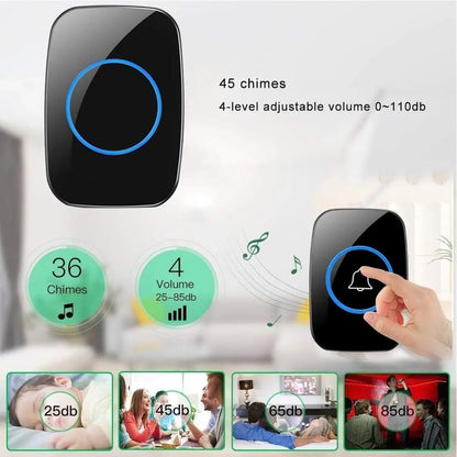 Wireless Doorbell, 1 Transmitter and 1 Receiver - FIX IT STORE
