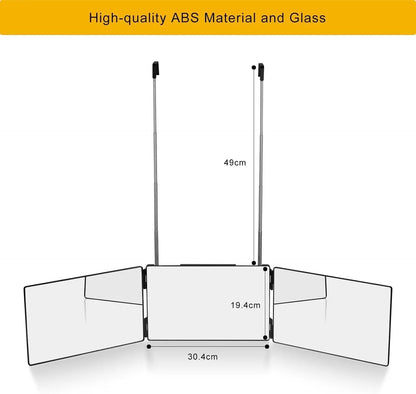 Three panel folding mirror - FIX IT STORE