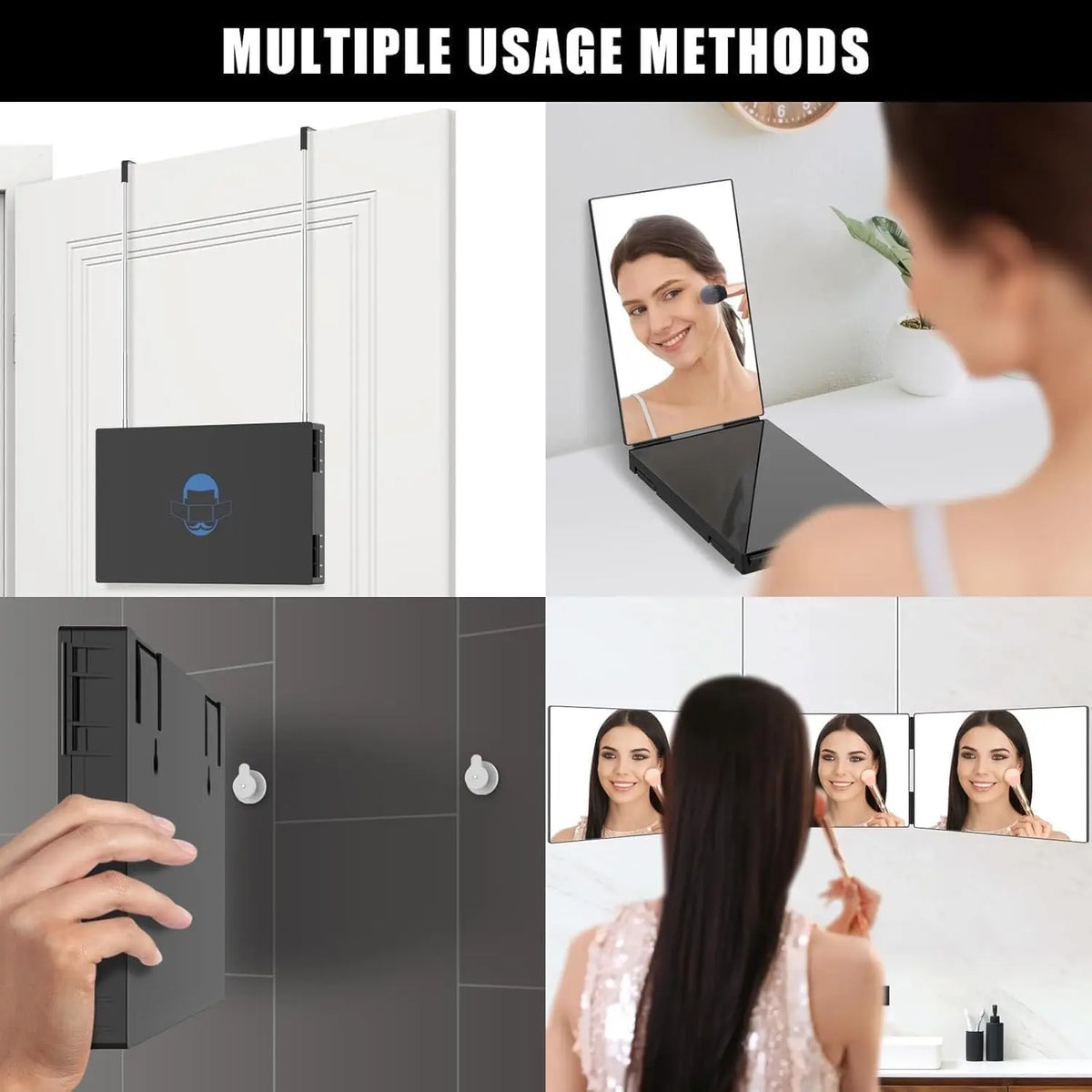 Three panel folding mirror - FIX IT STORE