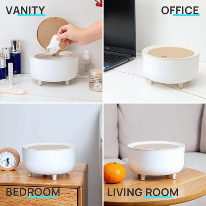 2 LTR Small Countertop Press-Top Tabletop Dustbin - FIX IT STORE