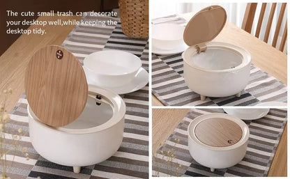 2 LTR Small Countertop Press-Top Tabletop Dustbin - FIX IT STORE