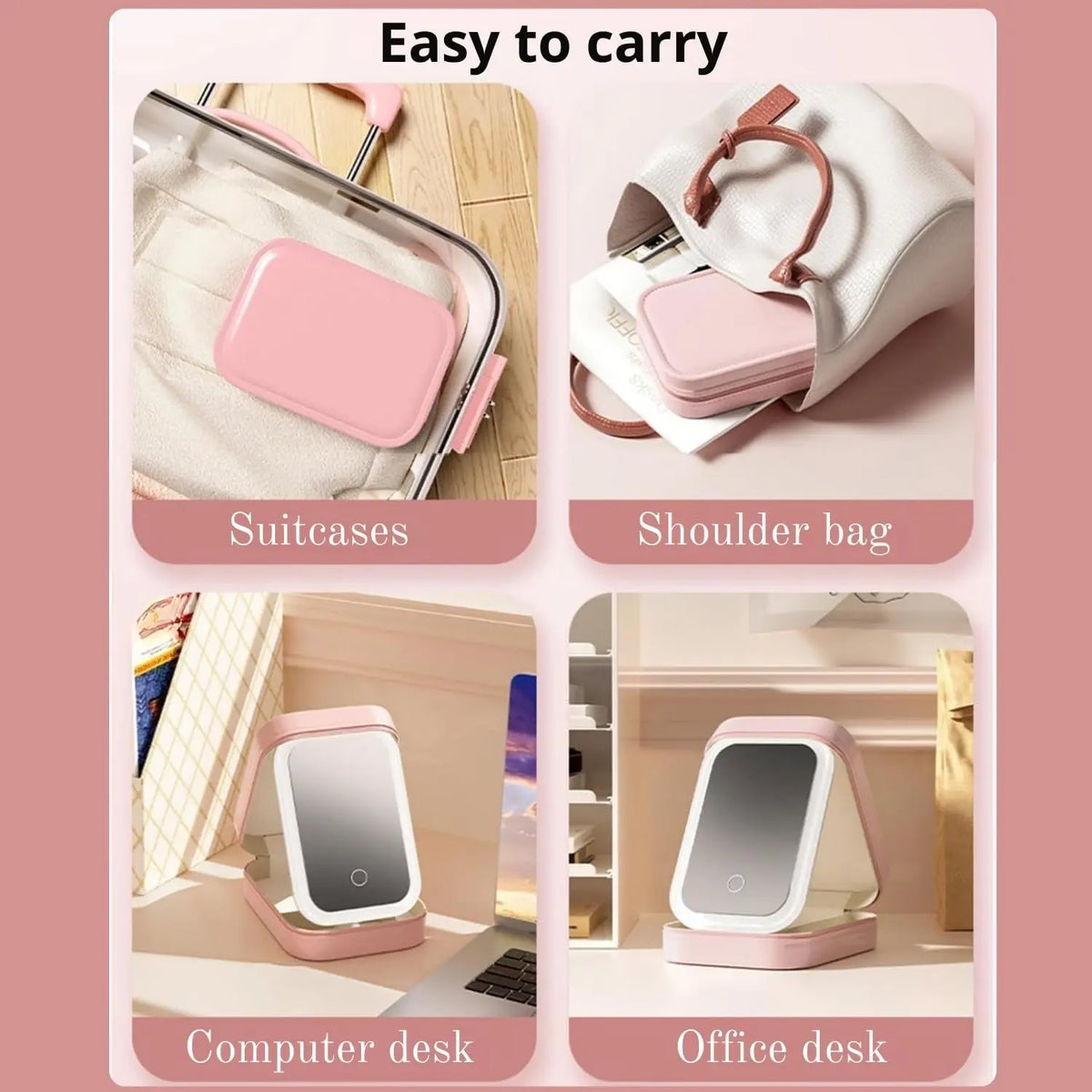 LED Makeup Box with Adjustable Light-Up Mirror - FIX IT STORE