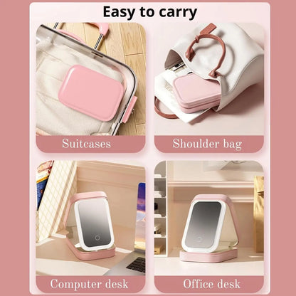 LED Makeup Box with Adjustable Light-Up Mirror - FIX IT STORE