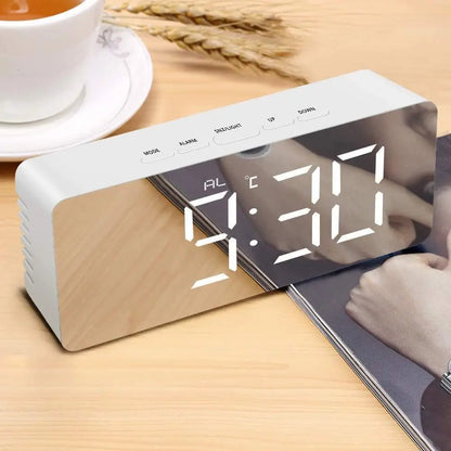 Digital LED Mirror Alarm Clock1 - FIX IT STORE