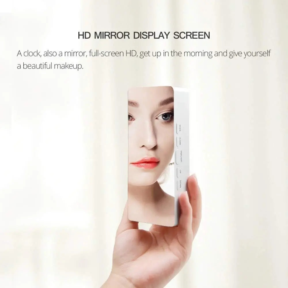Digital LED Mirror Alarm Clock1 - FIX IT STORE