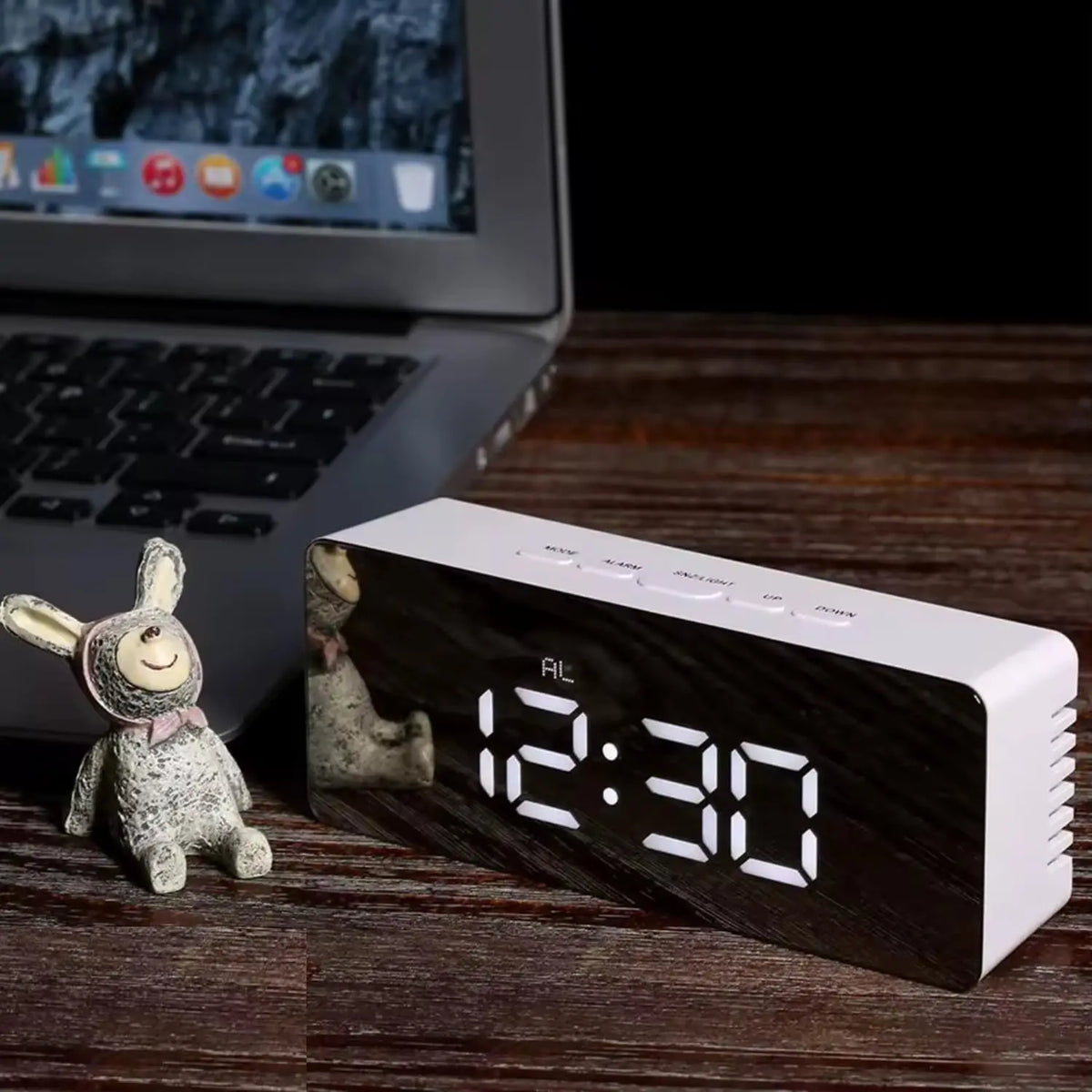 Digital LED Mirror Alarm Clock1 - FIX IT STORE